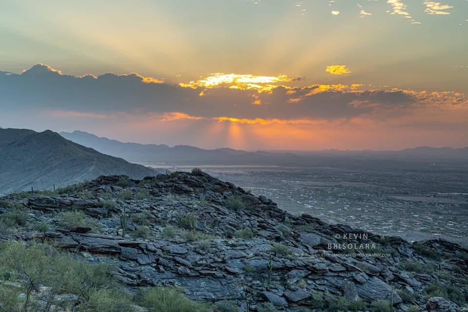 MAJESTIC SUNSET FROM THE MOUNTAIN