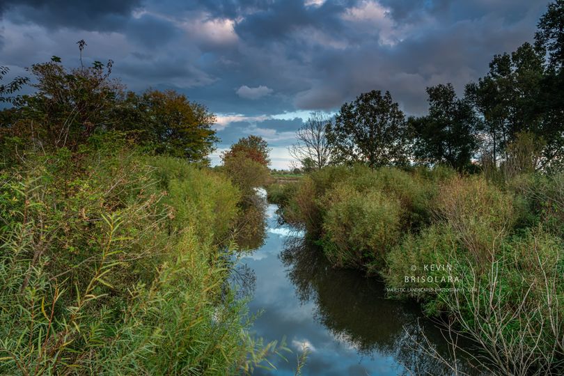 NOTE CARDS 715_5113 SUNSET, SOUTH FORK KISHWAUKEE RIVER