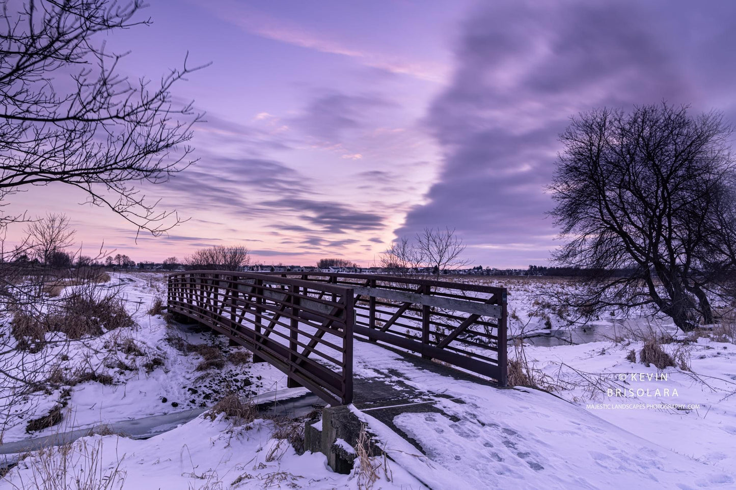 WATCHING THE WINTER SUNSET FROM THE CREEK