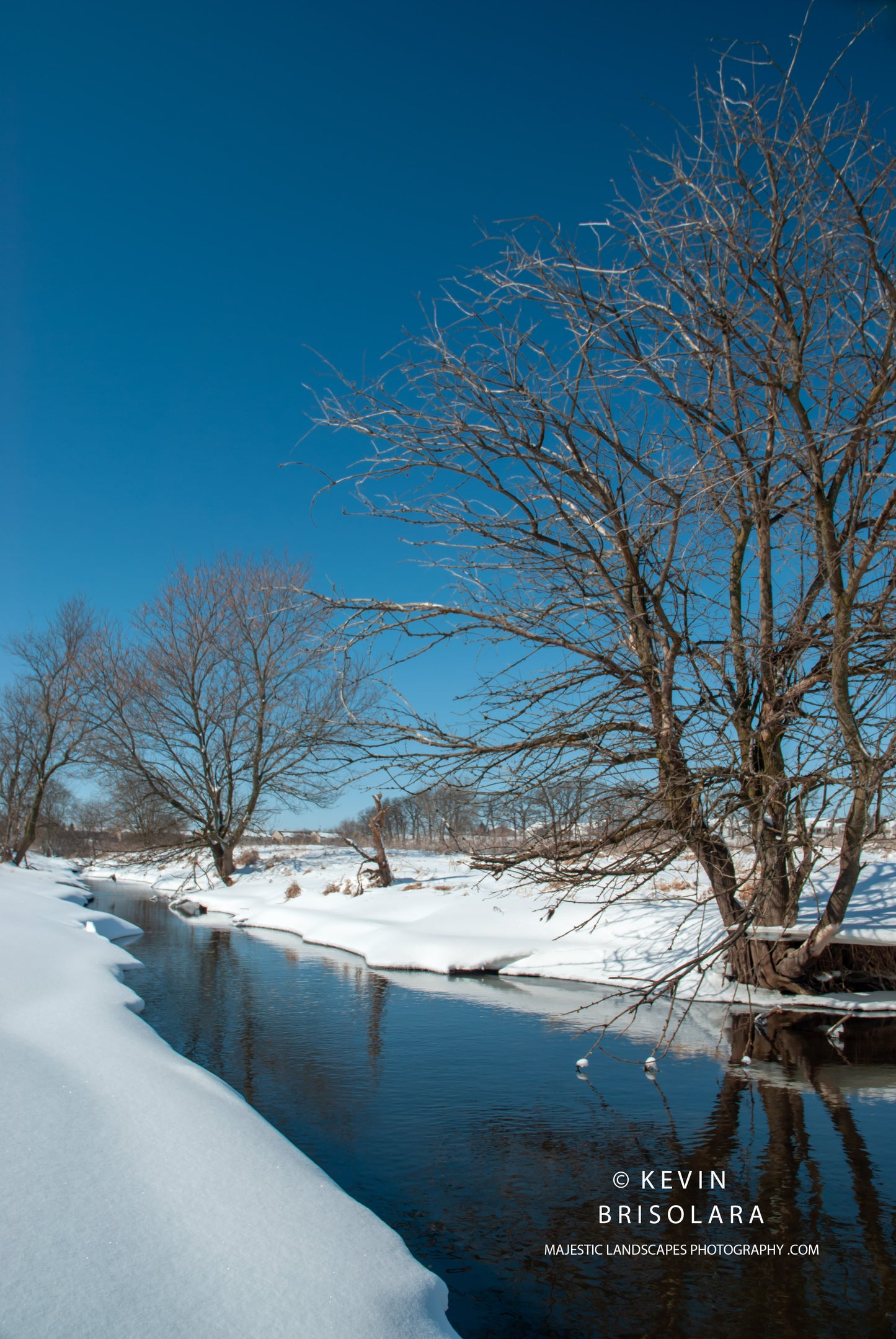 A WINTER LANDSCAPE SCENE ALONG EAKIN CREEK WEST