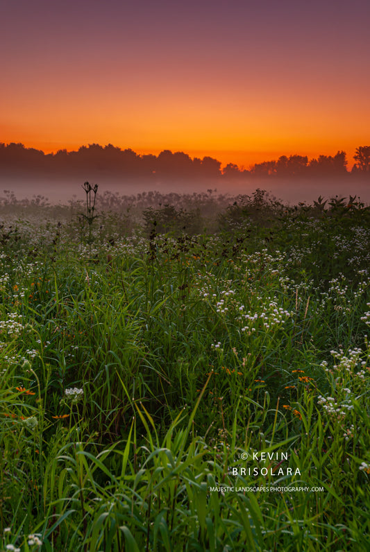 A COLORFUL SUNRISE FROM THE PRAIRIE