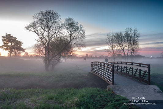 CROSSING THE BRIDGE TO VIEW THE SUNRISE