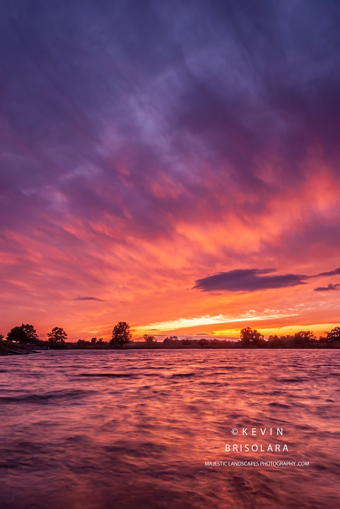 CLIMACTIC SUNSET AT WILDFLOWER LAKE