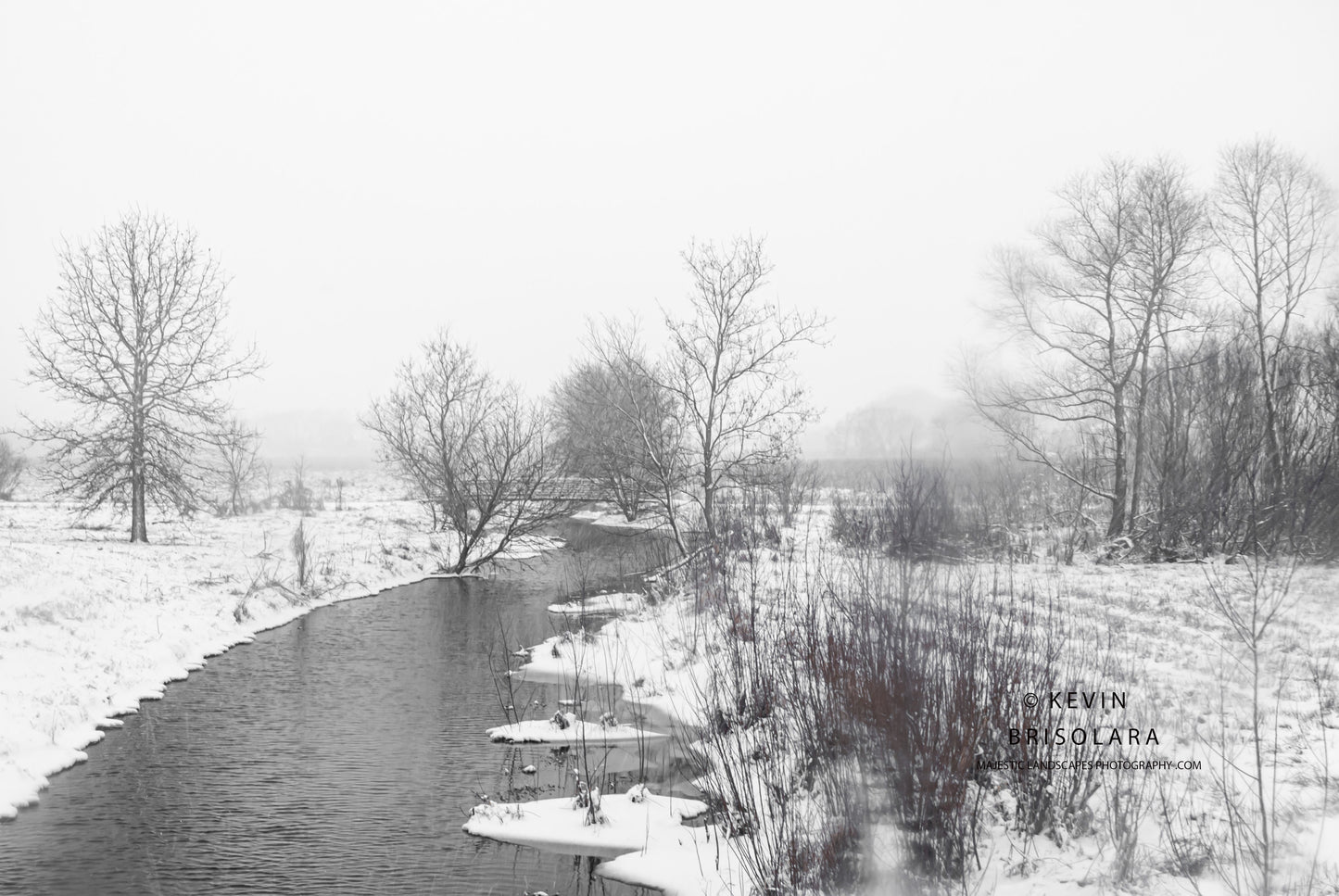 A WINTER PRAIRIE SCENE ALONG THE RIVER