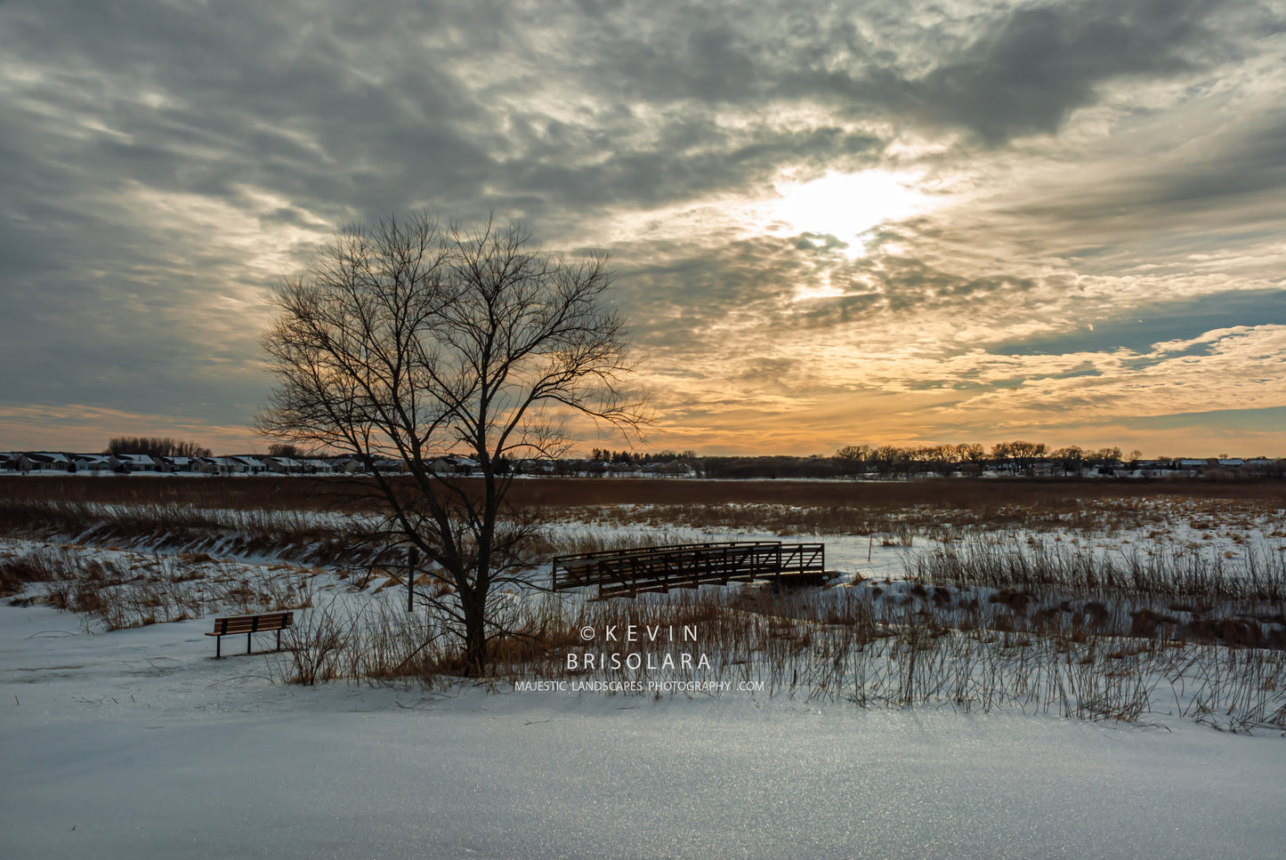 A BEAUTIFUL LATE WINTER PRAIRIE SUNSET