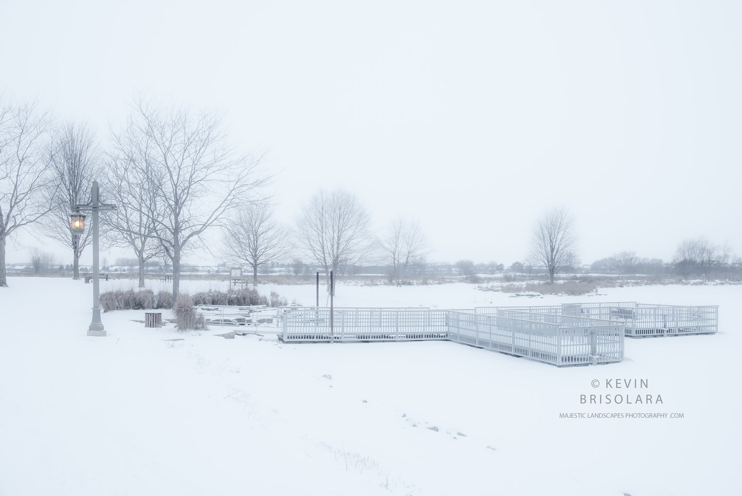 HOLIDAY GREETING CARDS 476-125  SNOW, ICE, DOCK, LANTERN, WILDFLOWER LAKE