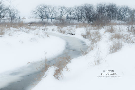 AN INSPIRING WINTER SCENE ALONG THE RIVER