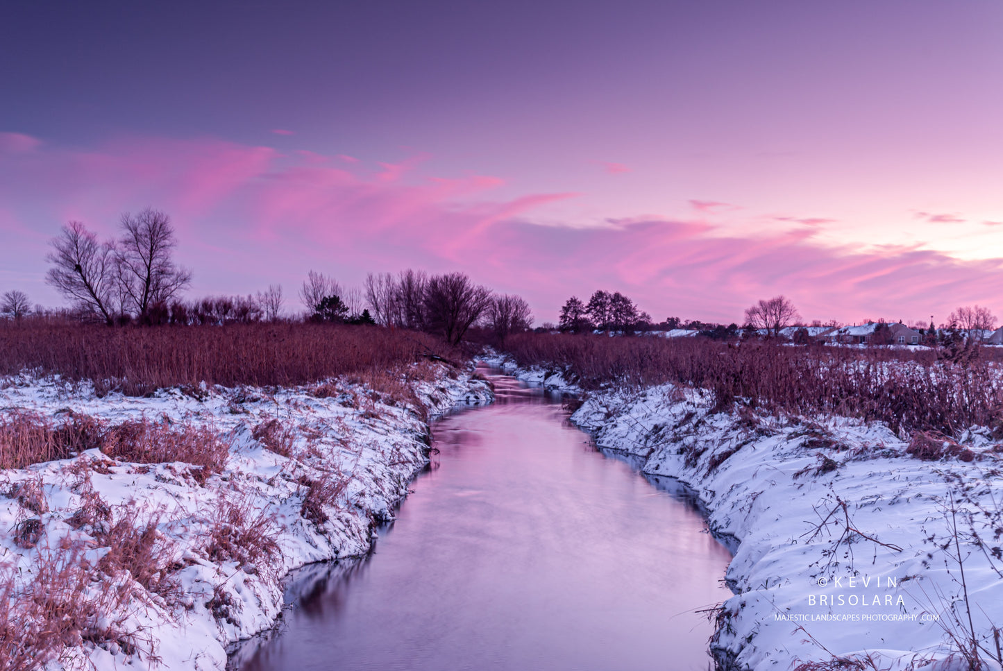 MAJESTIC SUNSET AT THE SOUTH FORK KISHWAUKEE RIVER