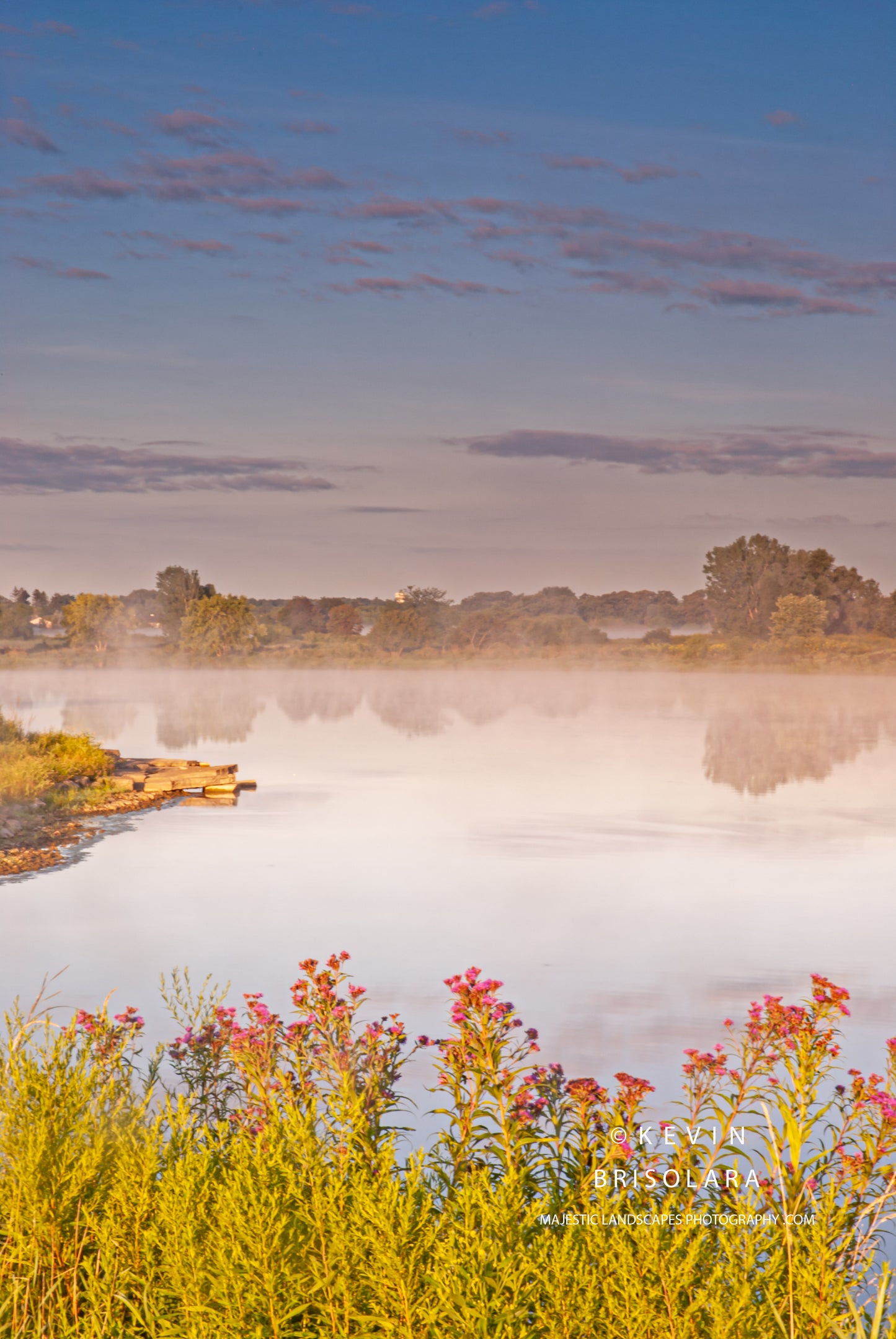 A MISTY SUMMER MORNING AT WILDFLOWER LAKE