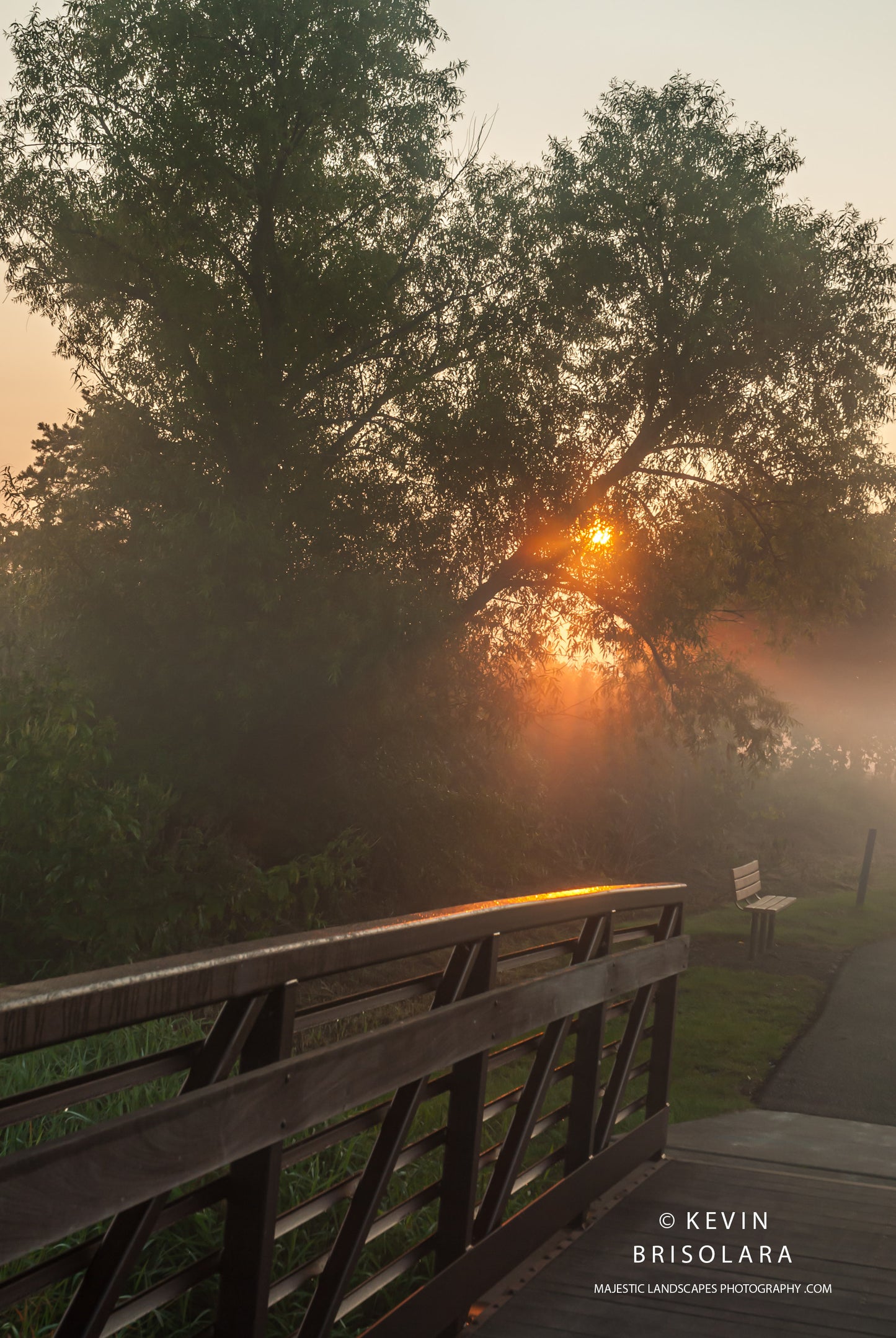 CATCHING A MISTY MORNING SUNRISE AT THE BRIDGE