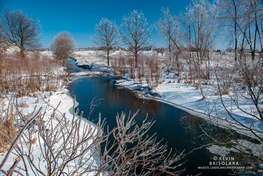 A MAJESTIC SCENE ALONG THE SOUTH FORK KISHWAUKEE RIVER