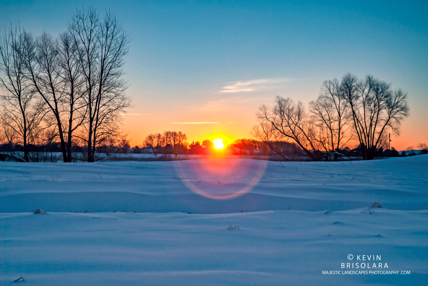 A FRIGID JANUARY SUNRISE IN THE PARK