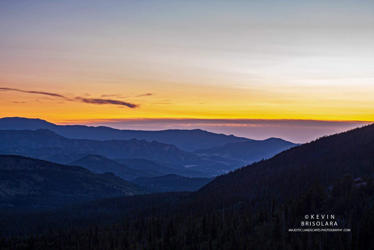 SUNRISE IN GLACIER GORGE